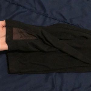 Leggings with mesh detail